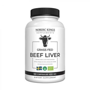 Nordic Kings 100% Bio-Rinderleber aus Weidehaltung – 180 Kapseln – Viking Supplements