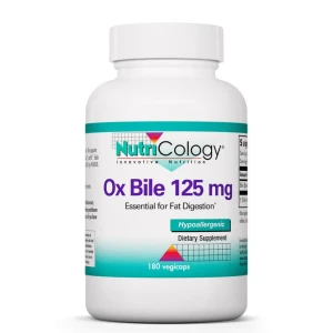 Nutricology Ochsen-Galle 125 mg, 180 vegetarische Kapseln – Viking Supplements