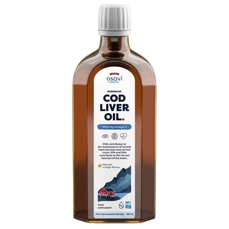 OSAVI Norwegisches Lebertranöl 1000 mg Omega-3