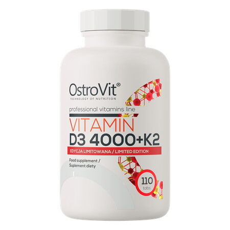 OSTROVIT Vitamin D3 4000 + K2 (110 Tabletten) – Viking Supplements