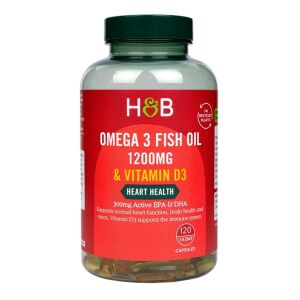 Omega-3-Fischöl 1200 mg & Vitamin D3 – 120 Kapseln – Viking Supplements