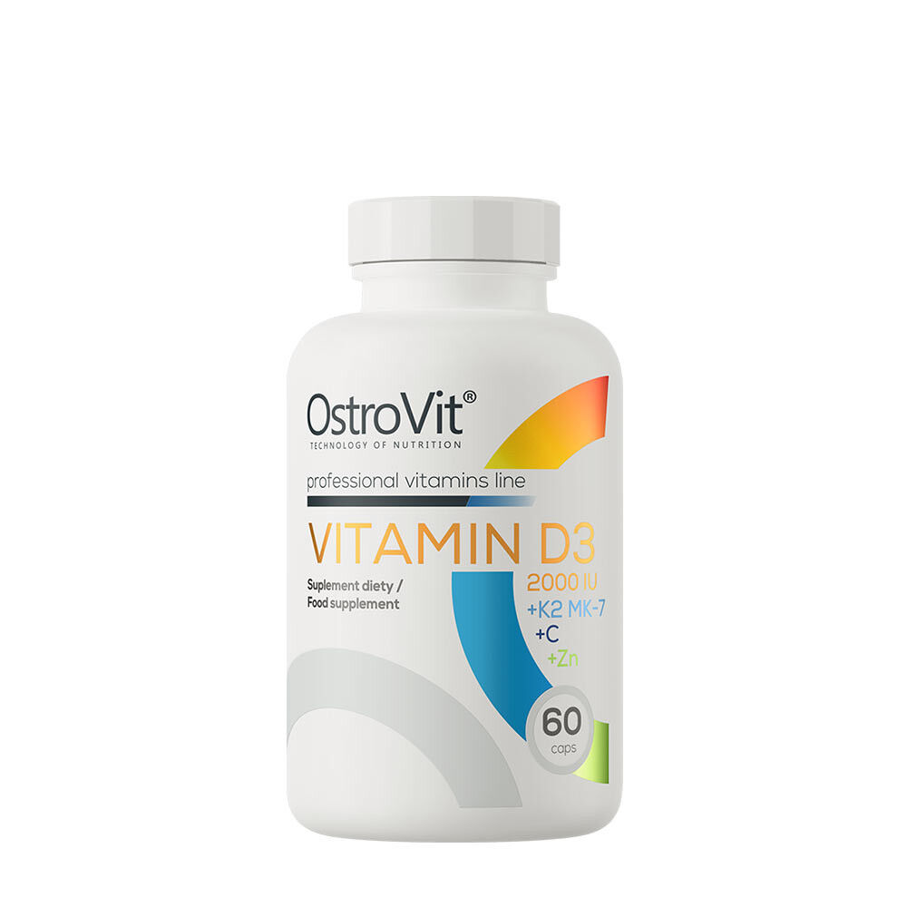 Ostrovit Vitamin D3 2000 IE + K2 MK-7 + C + Zink (60 Kapseln) – Viking Supplements
