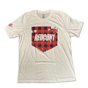 Redcon1 – T-Shirt mit rotem Karomuster – Größe L – Viking Supplements