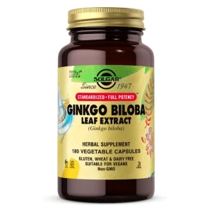 SOLGAR Ginkgo-Biloba-Blattextrakt (180 V-Caps) – Viking Supplements