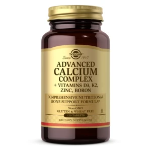 SOLGAR Ultimate Bone Support – Advanced Calcium Complex (D3 + K2 + Zink + Bor) (120 Tabletten) – Viking Supplements