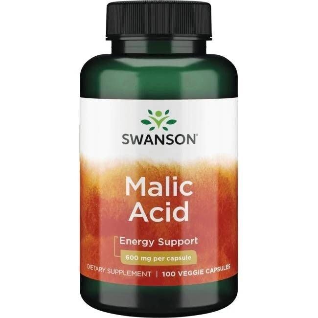 SWANSON Apfelsäure 600 mg, 100 Kapseln – Viking Supplements