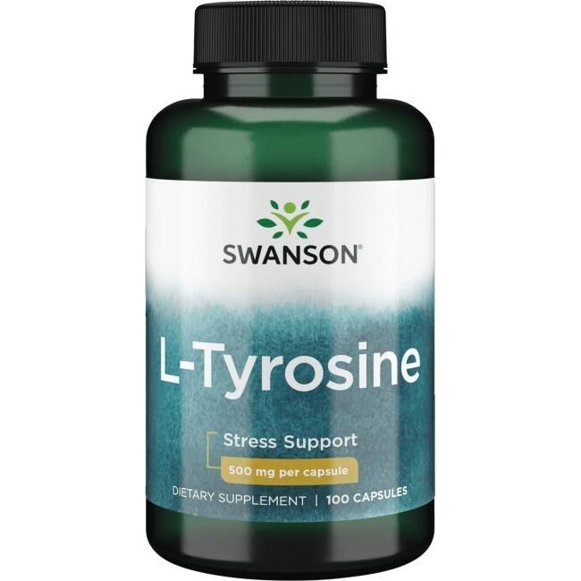 SWANSON L-Tyrosin 500 mg, 100 Kapseln – Viking Supplements