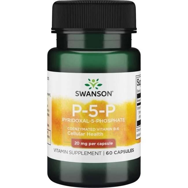 SWANSON Vitamin B-6 20 mg 60 Kapseln – Viking Supplements