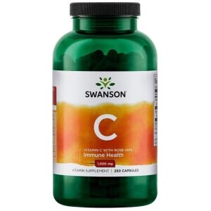 SWANSON Vitamin C 1000 + Hagebutte 250 Kapseln – Viking Supplements