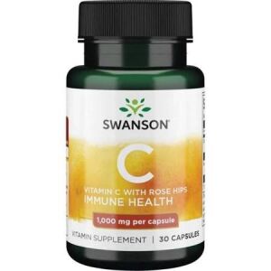SWANSON Witamina C1000 + dzika ró¿a 30 kaps - Viking Supplements