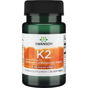 SWANSON Vitamin K2 natürlich 100 mcg, 30 Kapseln – Viking Supplements