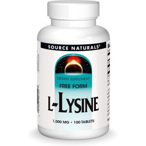 Source Naturals L-Lysine 1000mg 100 tablets - Nuvalia
