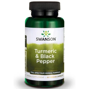 Swanson Curcumin & Berberin mit schwarzem Pfeffer, 60 Kapseln – Viking Supplements