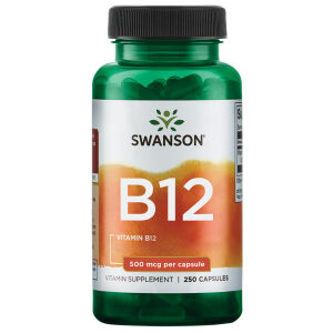 Swanson Vitamin B12 500 mcg, 250 Kapseln – Viking Supplements