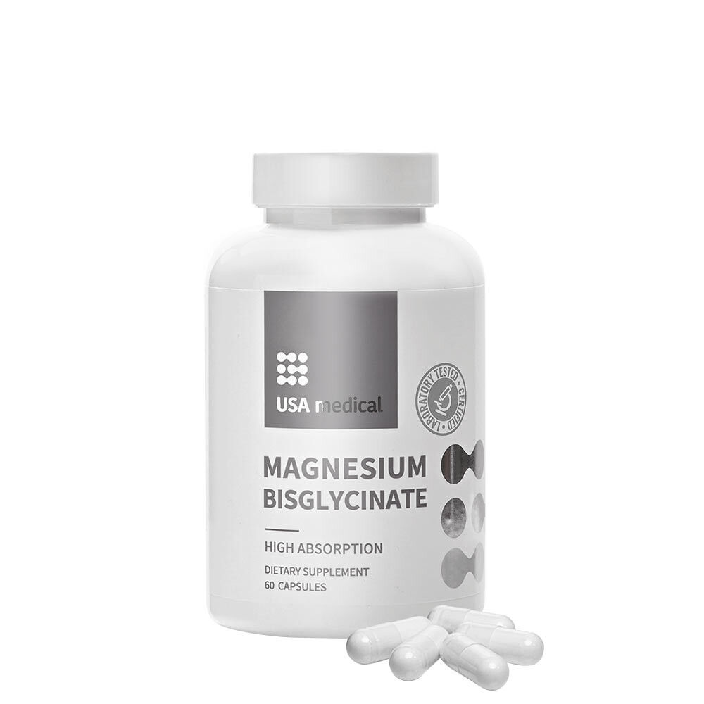 Medizinisches Magnesiumbisglycinat aus den USA (60 Kapseln) – Viking Supplements