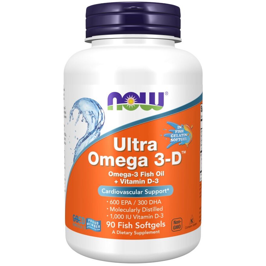 Ultra Omega 3-D mit Vitamin D-3 – 90 Softgels – Viking Supplements