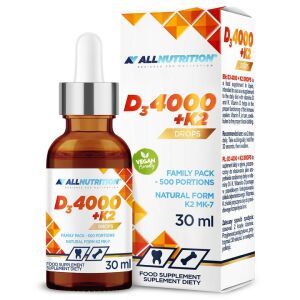 Vitamin D3 4000 + K2 Tropfen – 30 ml – Viking Supplements