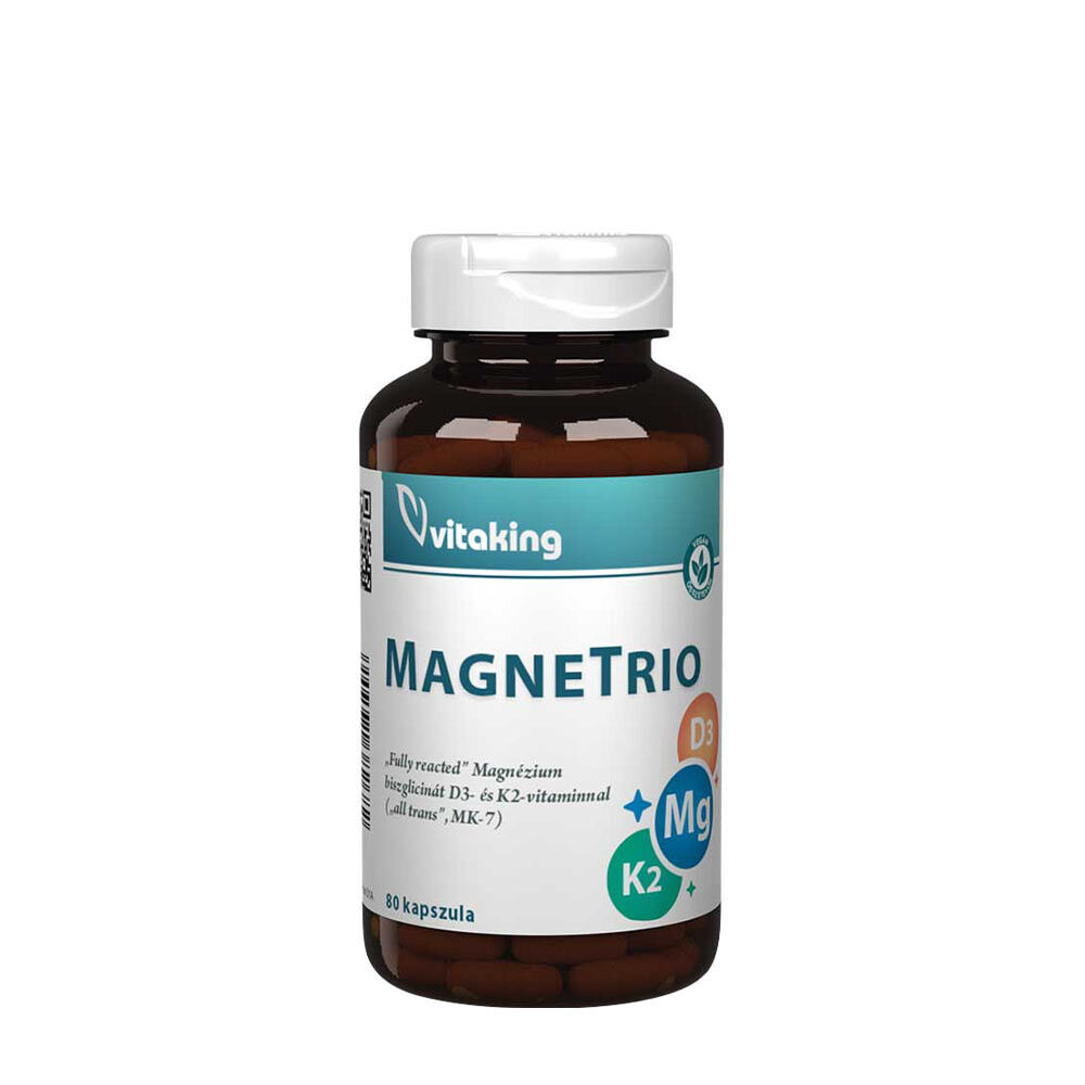 Vitaking MagneTrio D3+K2+ Magnesiumbisglycinat (80 Kapseln) – Viking Supplements