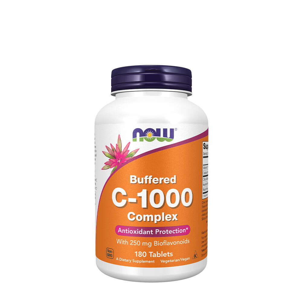 Vitamin C-1000-Komplex – gepuffert mit 250 mg Bioflavonoiden – 180 Tabletten – Viking Supplements