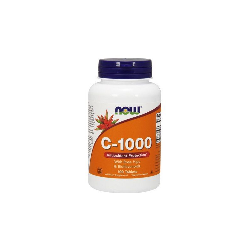Vitamin C-1000 mit Hagebutten und Bioflavonoiden – 100 Tabletten – Viking Supplements
