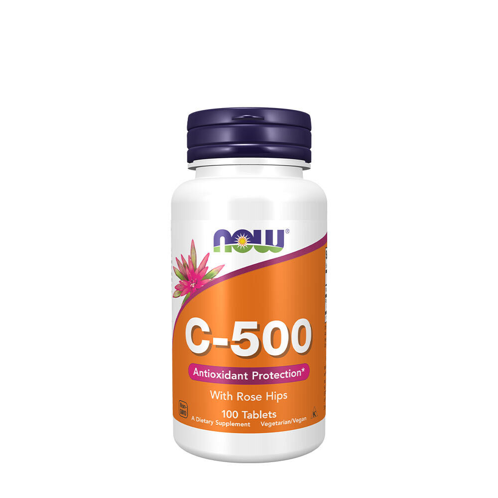 Vitamin C-500 mit Hagebutten – 100 Tabletten – Viking Supplements