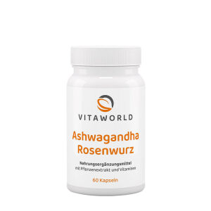 Vitaworld Ashwagandha-Rosenwurzel-Komplex (60 Kapseln) – Viking Supplements