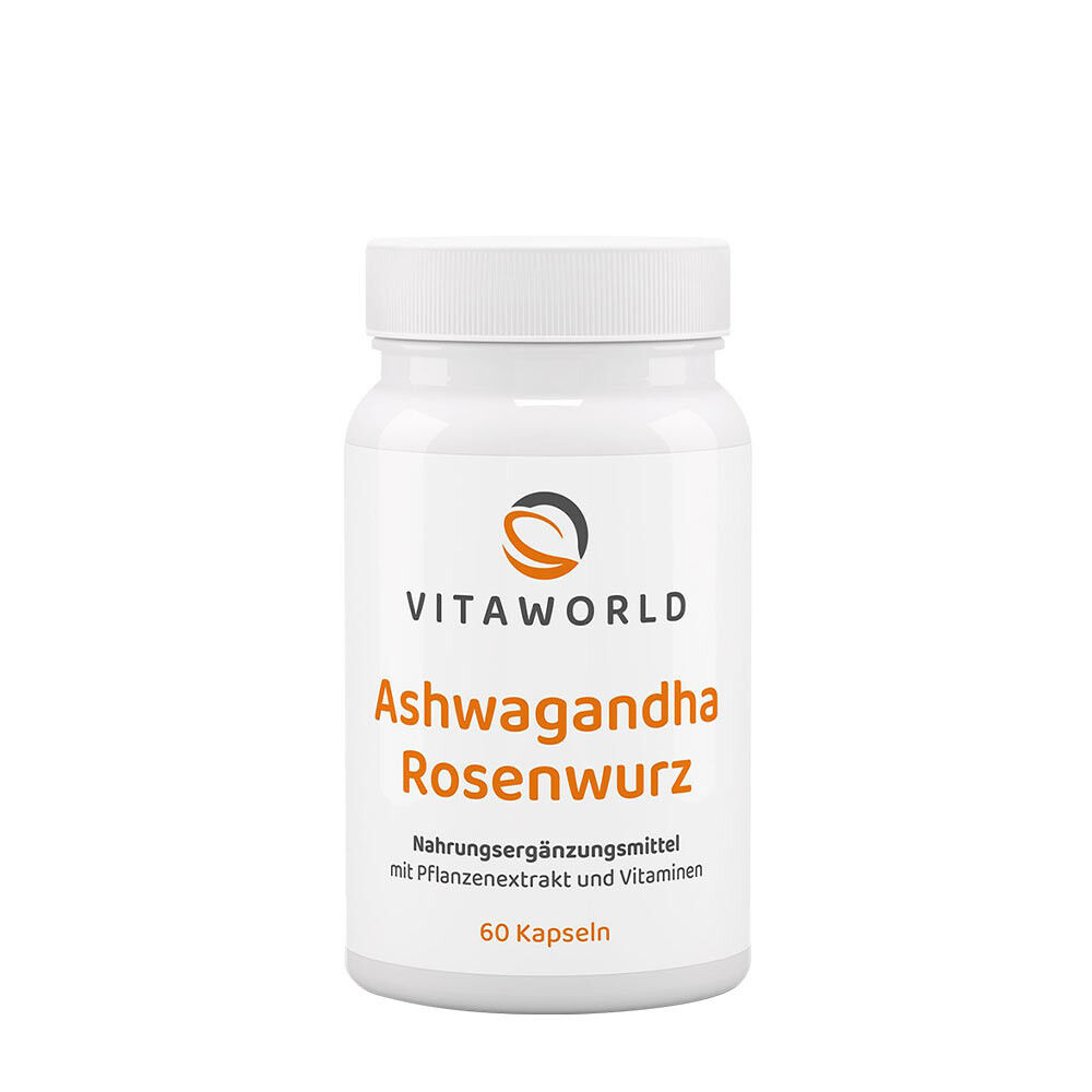 Vitaworld Ashwagandha-Rosenwurzel-Komplex (60 Kapseln) – Viking Supplements