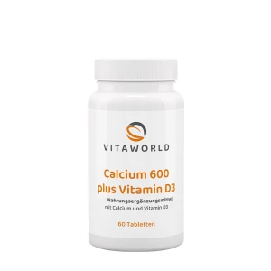 Vitaworld Calcium 600 plus Vitamin D3 (60 Tabletten) – Viking Supplements