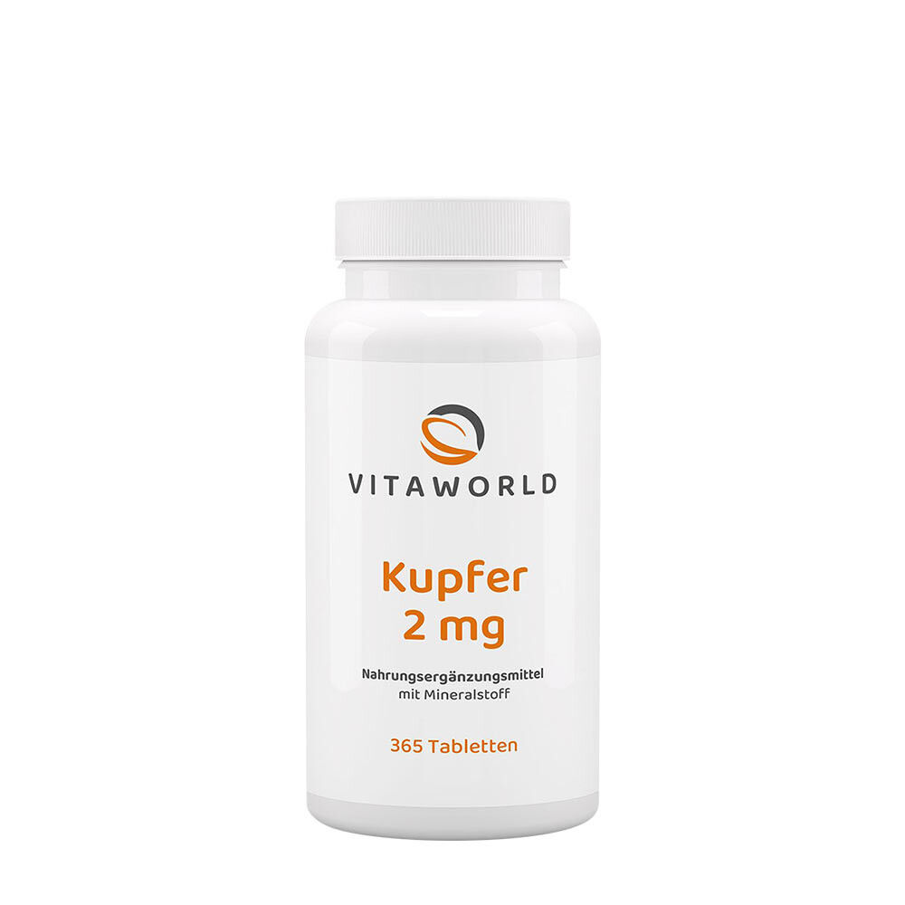Vitaworld Copper 2 mg (365 tablets) - Viking Supplements