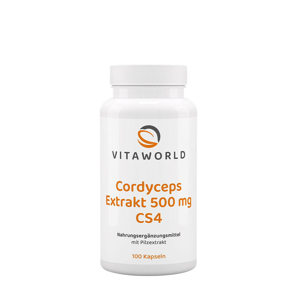 Vitaworld Cordyceps-Extrakt 500 mg CS4 (100 Kapseln) – Viking Supplements