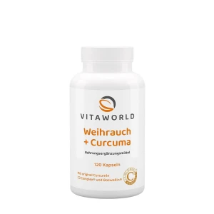 Vitaworld Weihrauch + Kurkuma (120 Kapseln) – Viking Supplements