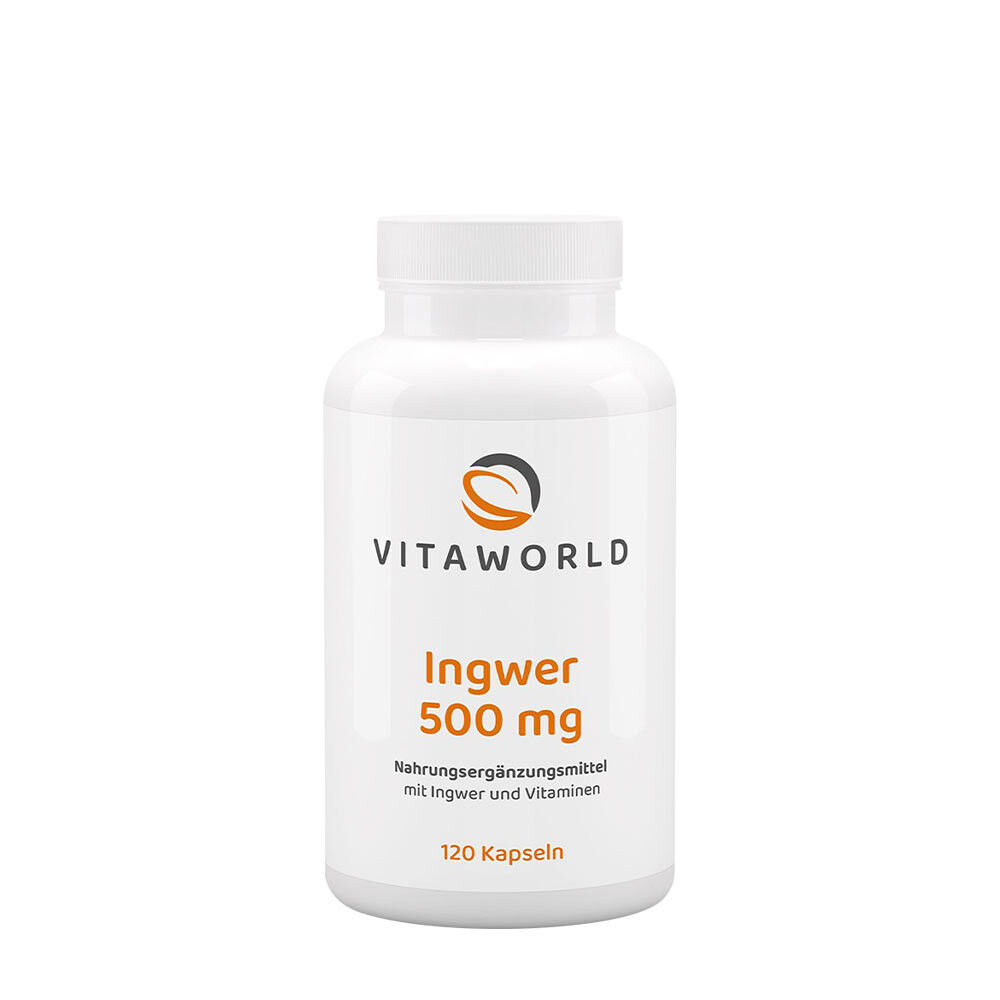 Vitaworld Ingwer 500 mg (120 Kapseln) – Viking Supplements