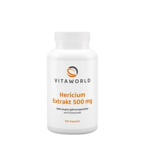 Vitaworld Hericium-Extrakt 500 mg (100 Kapseln) – Viking Supplements