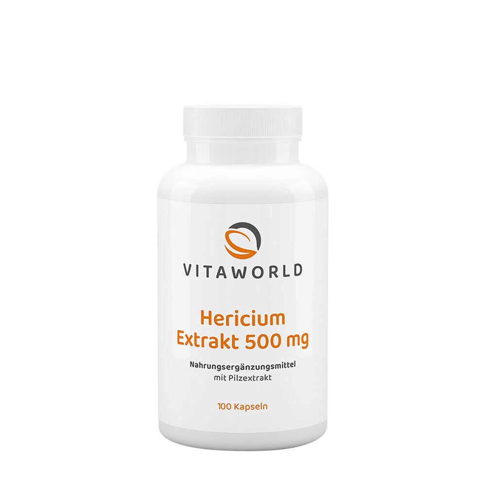 Vitaworld Hericium-Extrakt 500 mg (100 Kapseln) – Viking Supplements
