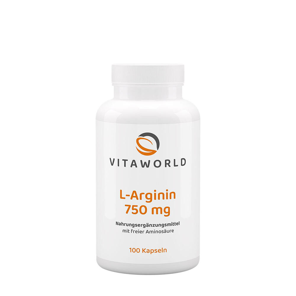 Vitaworld L-Arginin 750 mg (100 Kapseln) – Viking Supplements