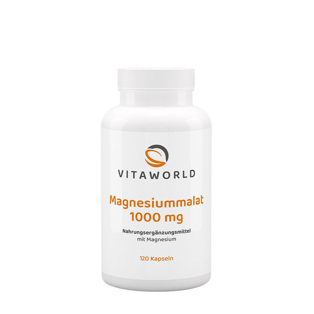 Vitaworld Magnesiummalat 1000 mg (120 Kapseln) – Viking Supplements