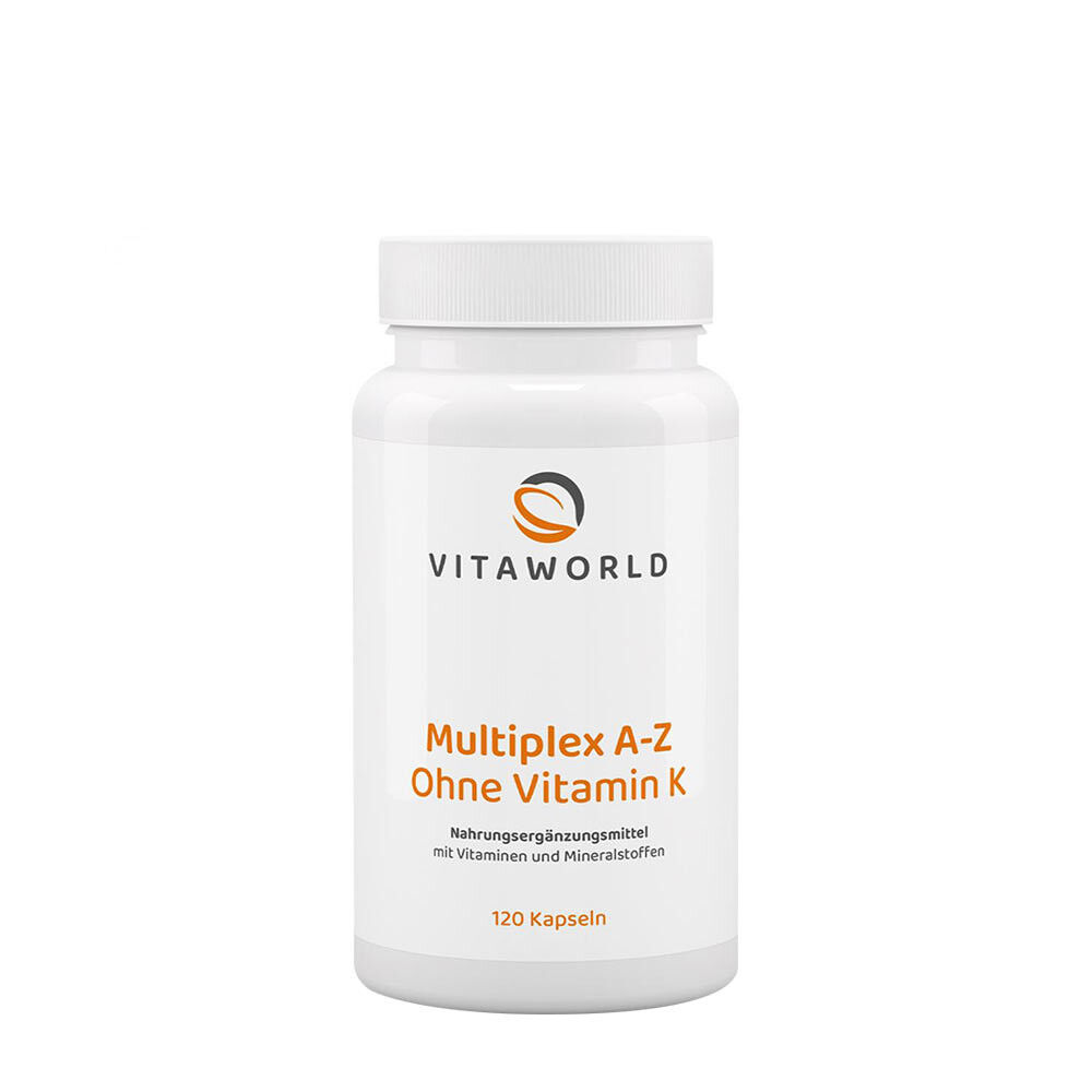 Vitaworld Multiplex A-Z ohne Vitamin K (120 Kapseln) – Viking Supplements