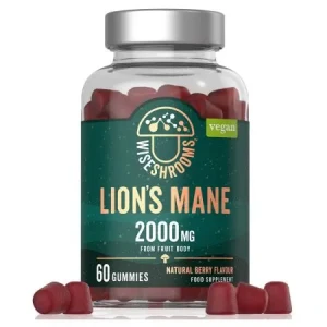 WISESHROOMS Löwenmähnen-Gummibärchen (60 Stück) – Viking Supplements