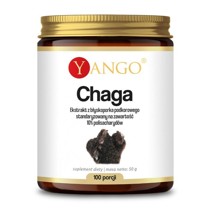 YANGO Chaga-Extrakt – 10%-Polysaccharide (50 g) – Viking Supplements